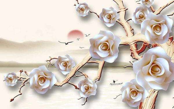 پوستر طرح گل 3D1393