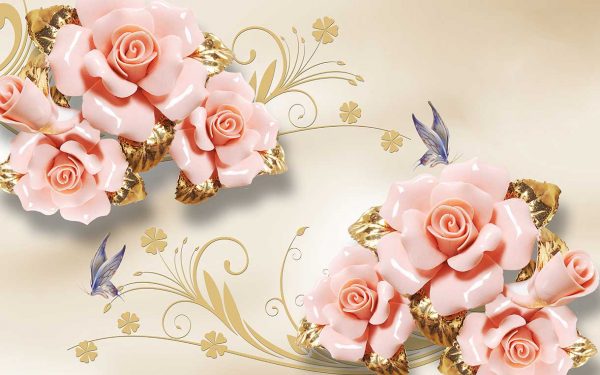 پوستر طرح گل 3D1394