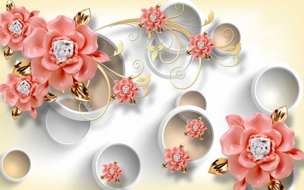 پوستر طرح گل 3D1400