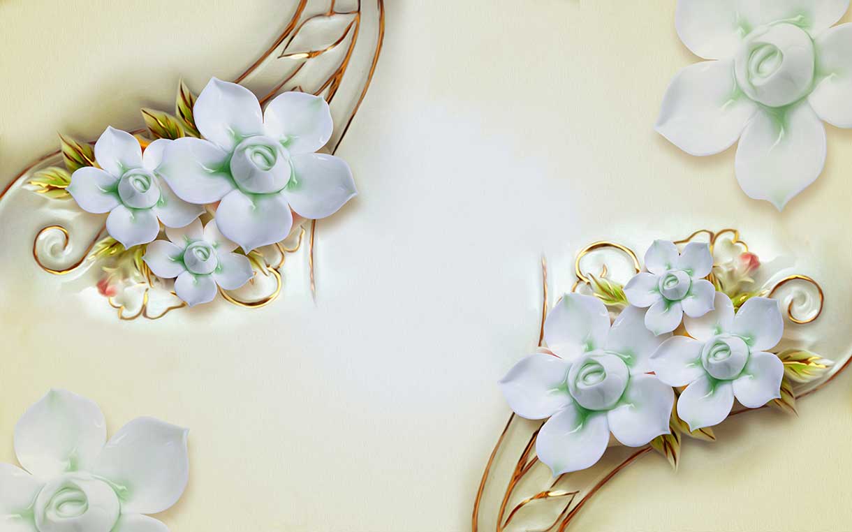 پوستر طرح گل ۳D1404