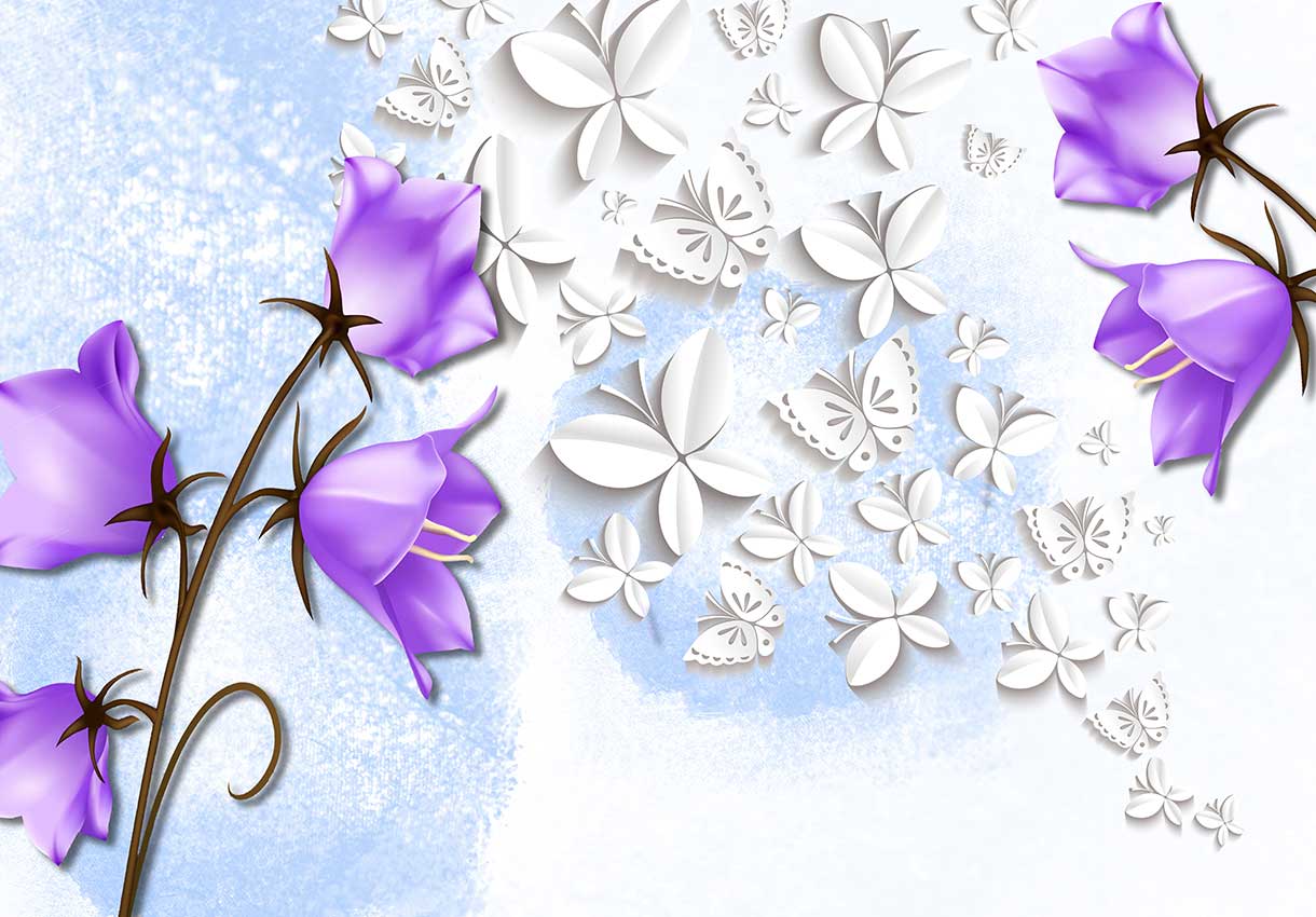 پوستر طرح گل ۳D1425