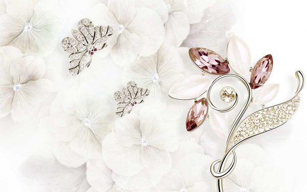 پوستر طرح برگ و جواهر 3D1437