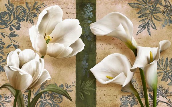 پوستر طرح گل و شعر 3D1449