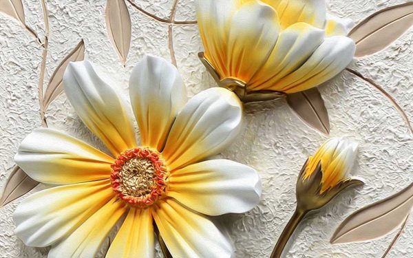 پوستر طرح سفید بزرگ 3D1475