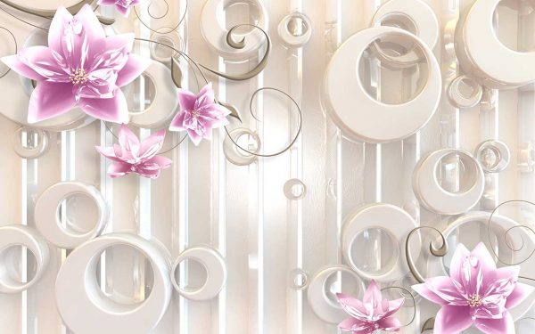 پوستر طرح گل و جواهر 3D1495