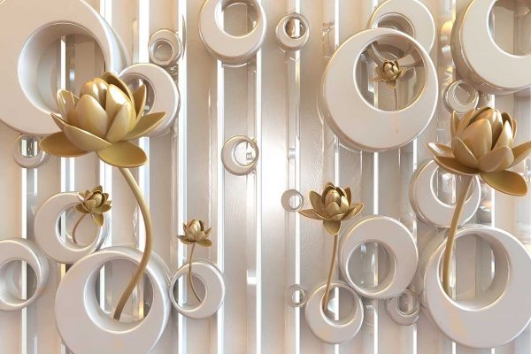 پوستر طرح گل و جواهر 3D1502