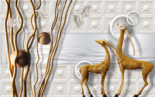 پوستر طرح آهو سه بعدی 3D1504