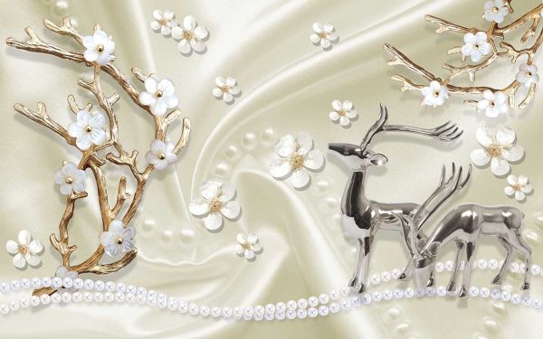 پوستر طرح گل و جواهر 3D1507