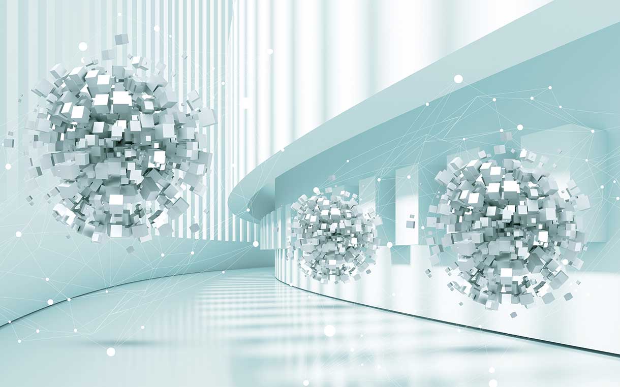 پوستر طرح مکعب ۳D1511