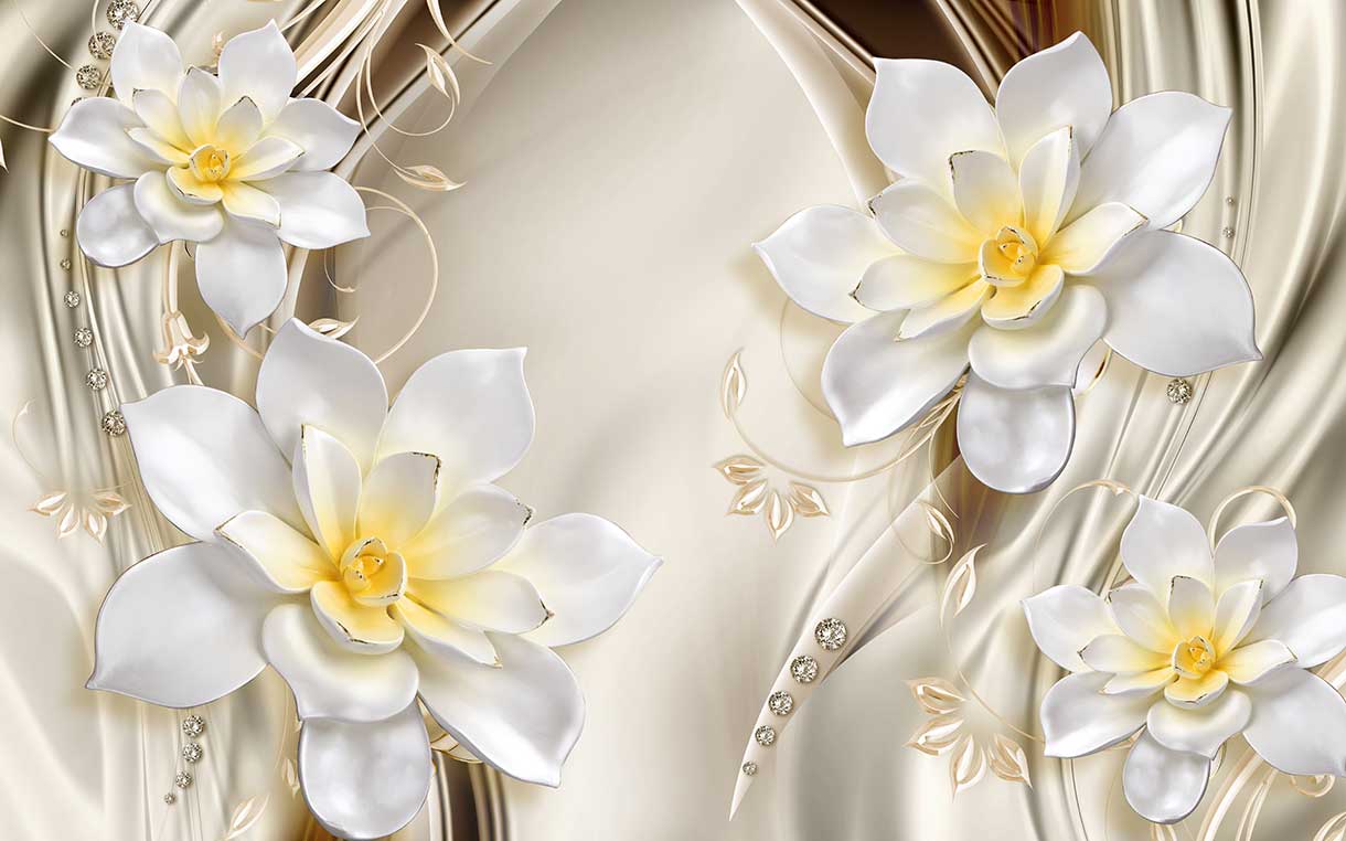 پوستر طرح گل ۳D1515