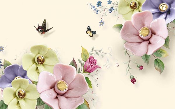 پوستر طرح گل 3D1526