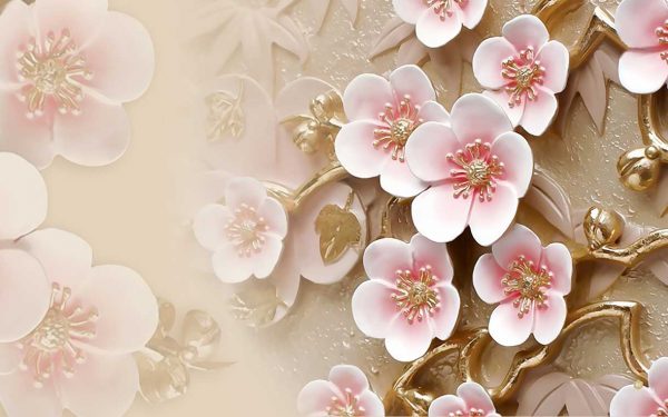 پوستر طرح گل و جواهر 3D1535