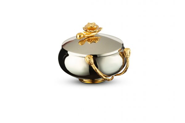 شکلات خوری درب دار گل CL06