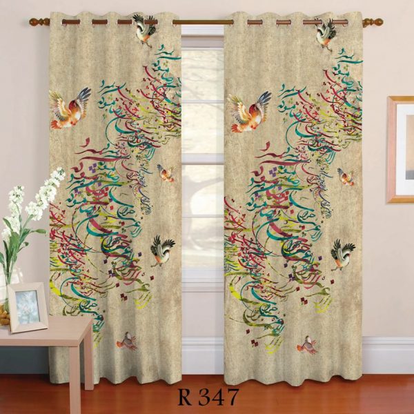 پرده چاپی طرح نستعلیق مدل Z 347