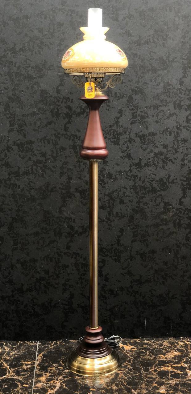 آباژور ایستاده طرح گرد سوز چوبی کد AB520