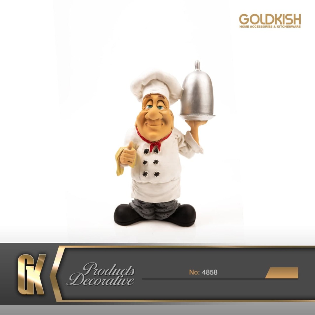 مجسمه آشپز مرد قابلمه بدست مدل ۴۸۵۸