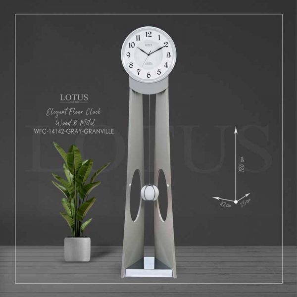 ساعت ایستاده GRANDFATHER CLOCK کد 14142 - Gray