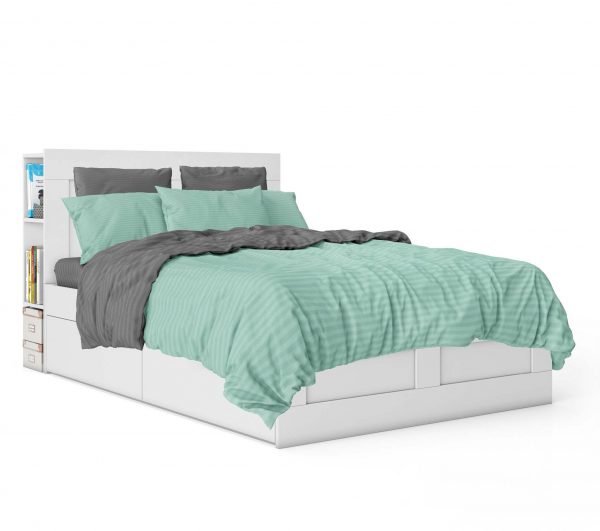 روتختی و ملحفه (دو نفره) طرح طوسی، سبز کد 415