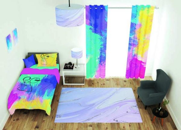 ست پرده و روتختی طرح مدرن Modern 251