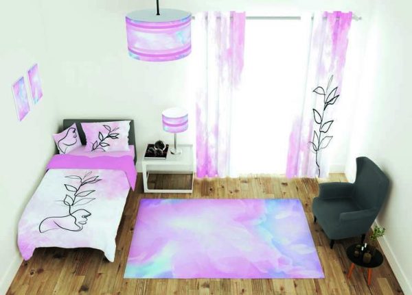 ست پرده و روتختی طرح مدرن Modern 253