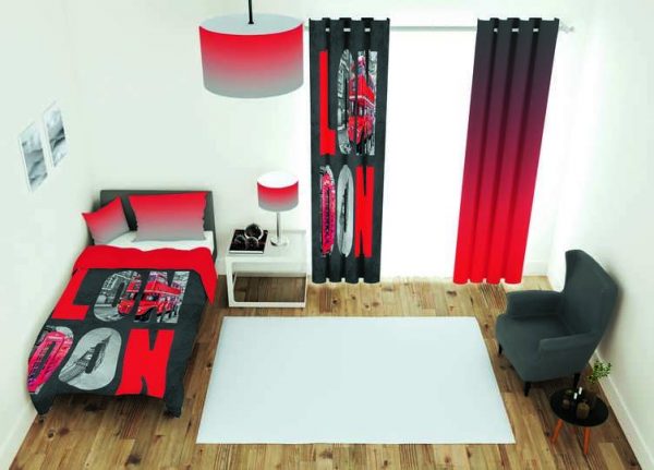 ست پرده و روتختی طرح مدرن Modern 258