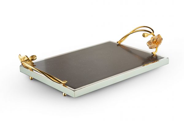 سینی سنگ و استیل گل AF04