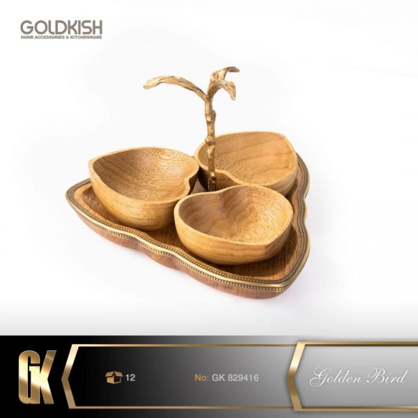 ست اردورخوری قلب 3 تایی WOOD مدل GK829416
