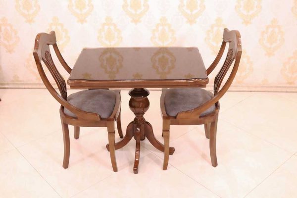 میز پایه گلدانی مربع صندلی طرح سوئدی