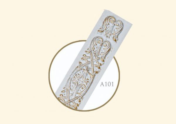 قاب چوبی پرده صاف موج نما مدل گردویی