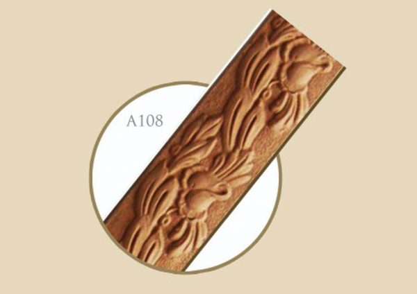 قاب چوبی پرده گلایل / فندقی نقره ای