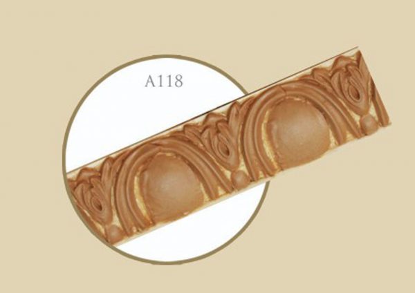 قاب چوبی پرده ترمه / عسلی نقره ای