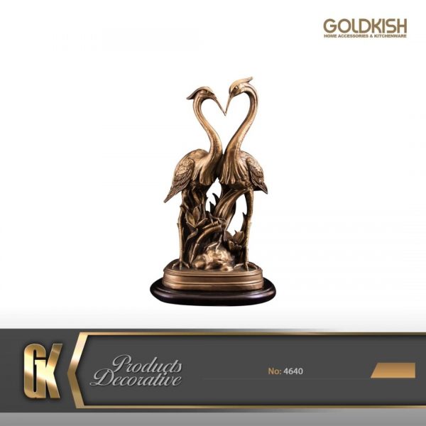 مجسمه لک لک جفتی برنز مدل 4640