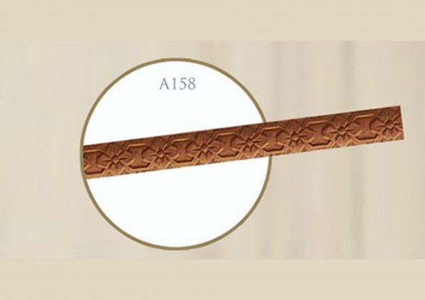 قاب چوبی پرده شیاردار 12 سانت / طلایی شاپان