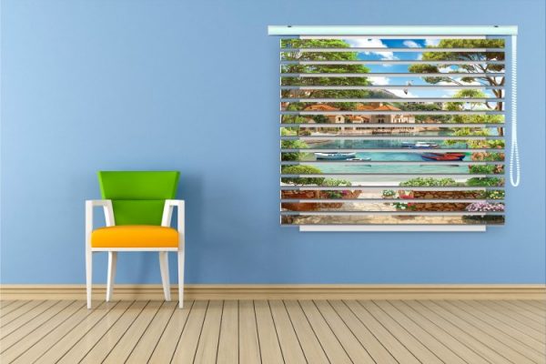 پرده زبرا طرح منظره کد ZB5008