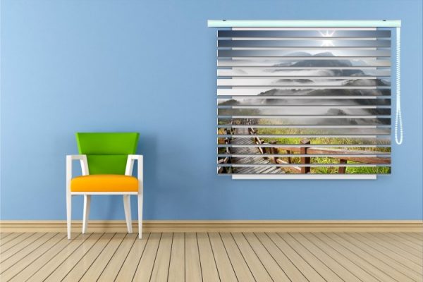 پرده زبرا طرح منظره کد ZB5016