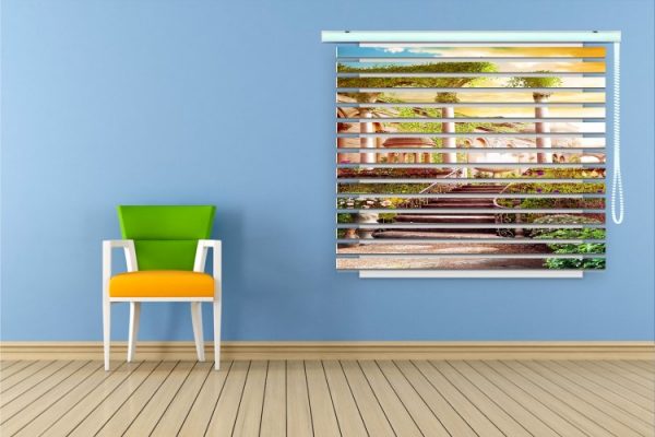 پرده زبرا طرح منظره کد ZB5019