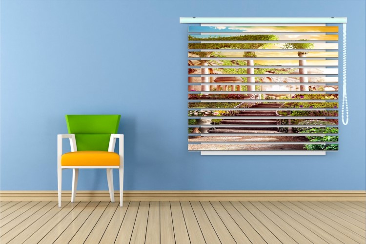 پرده زبرا طرح منظره کد ZB5019