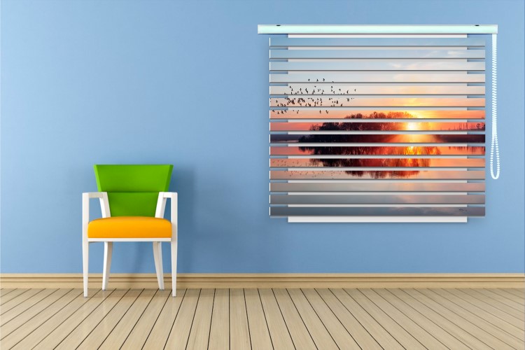 پرده زبرا طرح منظره کد ZB5032