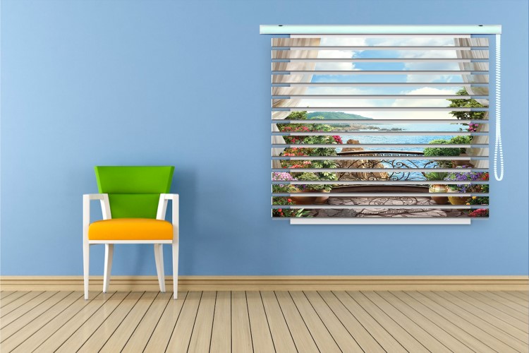 پرده زبرا طرح منظره کد ZB5038