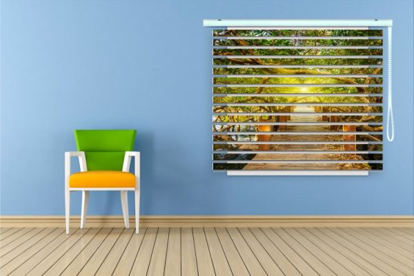 پرده زبرا طرح منظره کد ZB5063