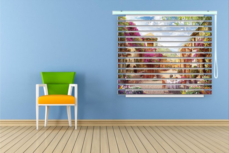 پرده زبرا طرح منظره کد ZB5074