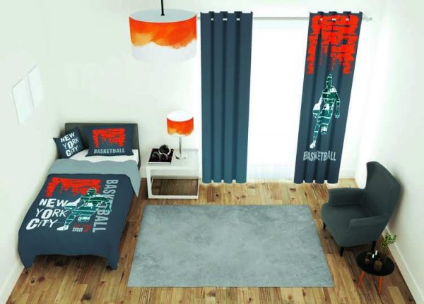 ست پرده و روتختی طرح نوشته writing 303