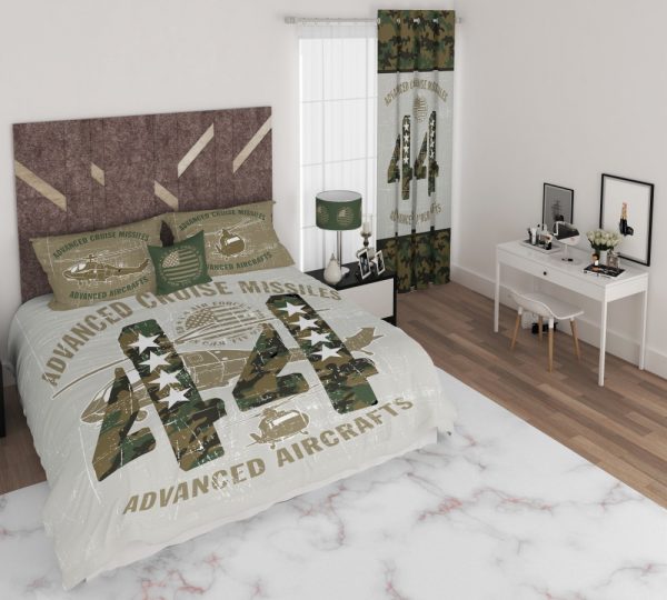 ست پرده و روتختی طرح هواپیما ارتشی 559