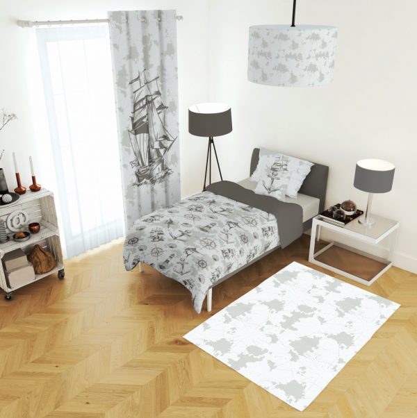 ست پرده و روتختی طرح کشتی 562