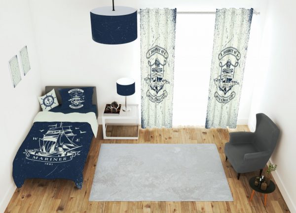 ست پرده و روتختی طرح کشتی 563