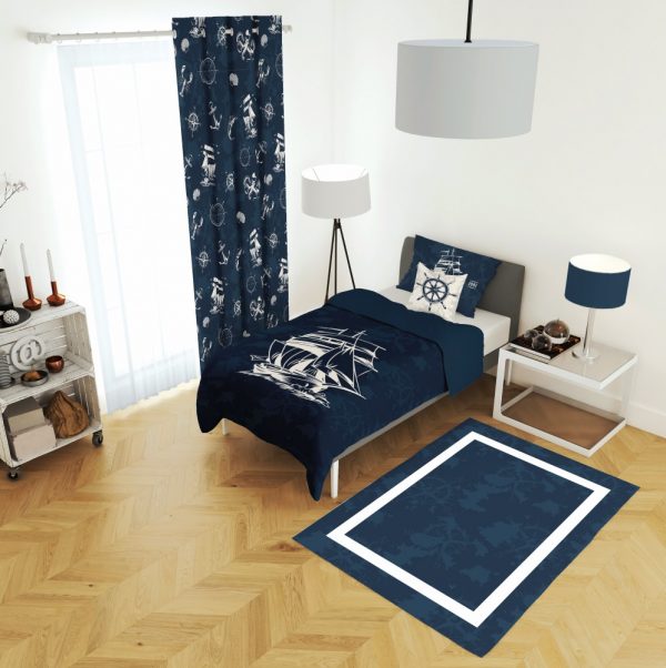 ست پرده و روتختی طرح کشتی 564