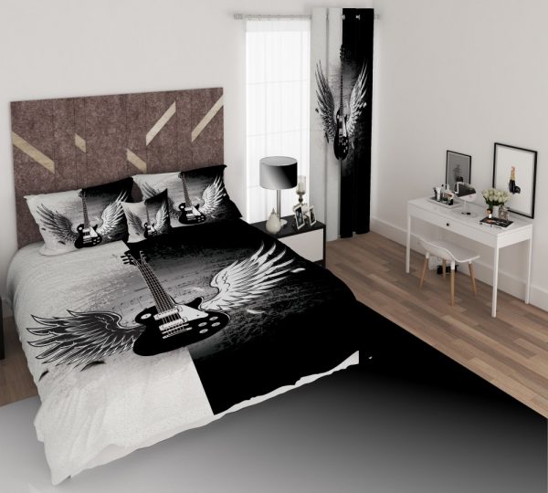 ست پرده و روتختی طرح موسیقی 572