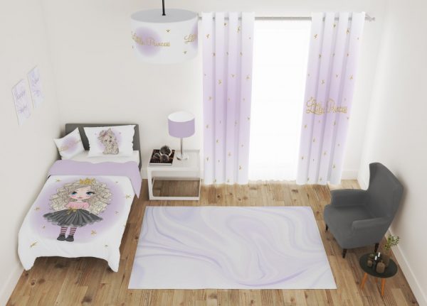 ست پرده و روتختی طرح دختر 589