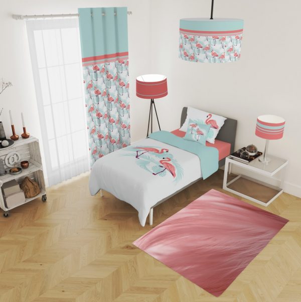 ست پرده و روتختی طرح پرنده 591