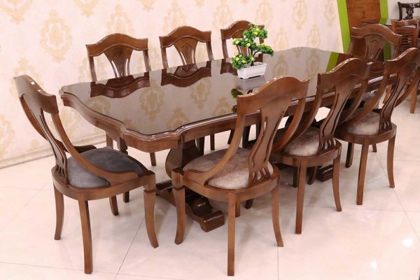 میز 8 نفره طرح اتریشی صندلی سوئدی